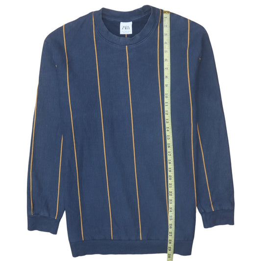 Mens UK Size XL Zara Blue Pullover Sweatshirt