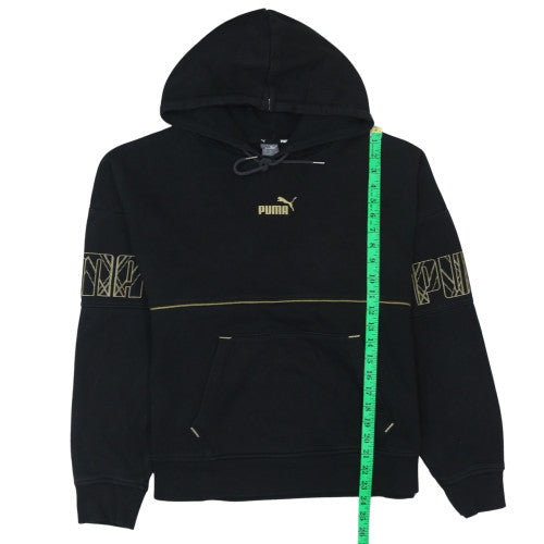 Womens UK Size XL PUMA Black Pullover Hoodie