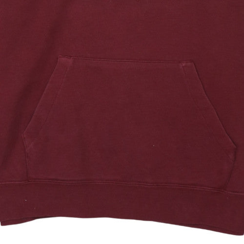Mens UK Size M Nike Red Pullover Hoodie