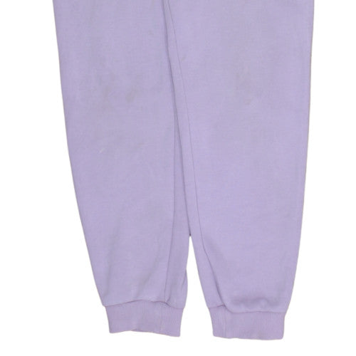 Additional view of Fila women’s purple jogger sweatpants, size UK 6, elastic waist fleece trousers