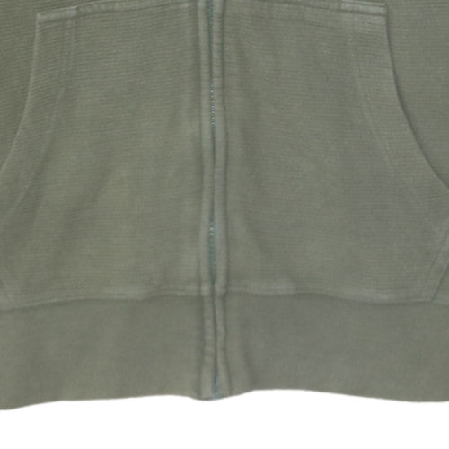 Mens UK Size M Tommy Hilfiger Green Full Zip Hoodie