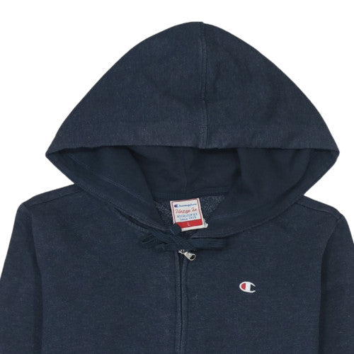 Mens UK Size L Champion Blue Full Zip Hoodie