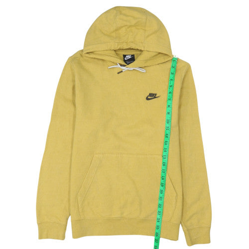 Mens UK Size S Nike Yellow Pullover Hoodie