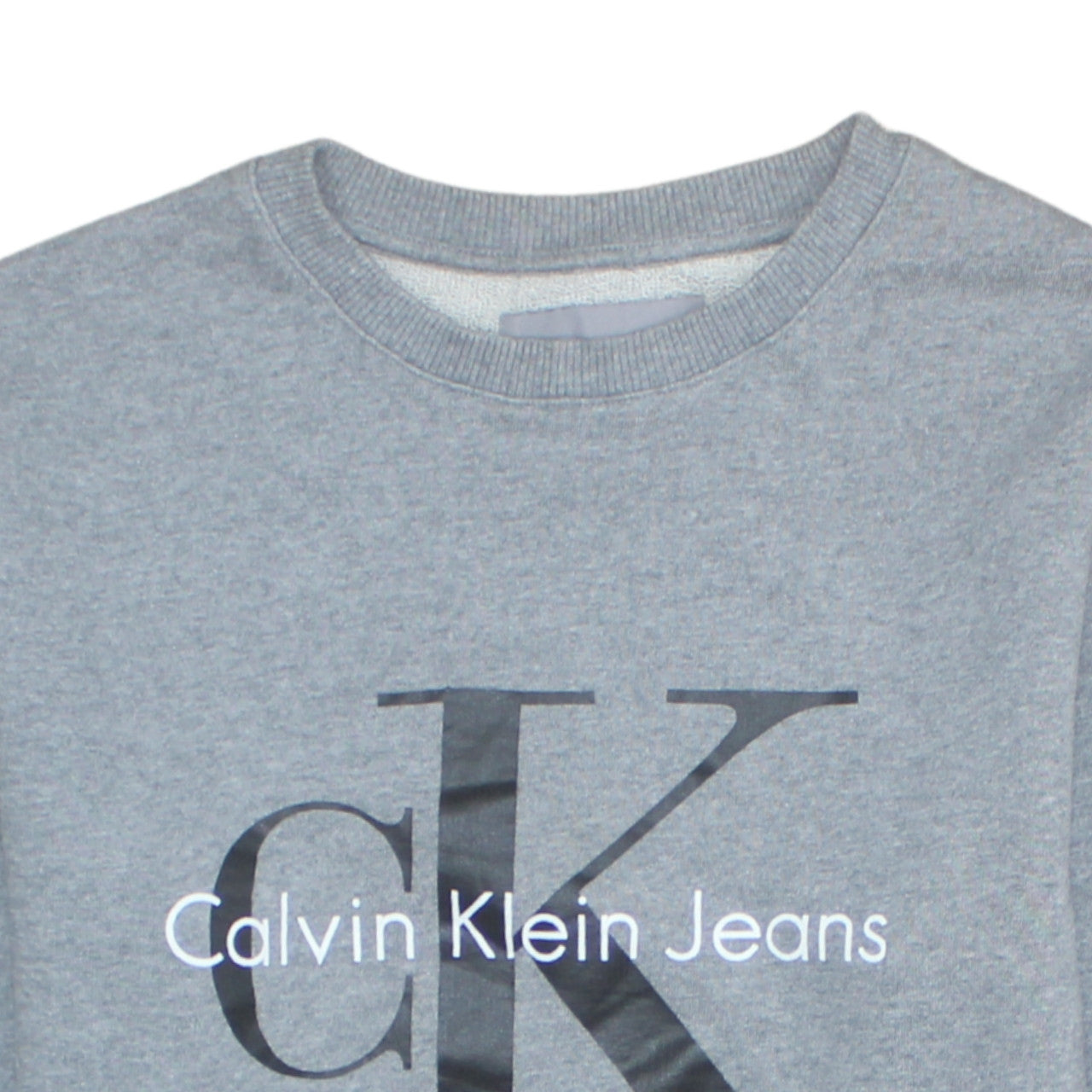 Mens UK Size S Calvin Klein Jeans Grey Pullover Sweatshirt