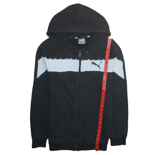 Mens UK Size S PUMA Black Full Zip Hoodie