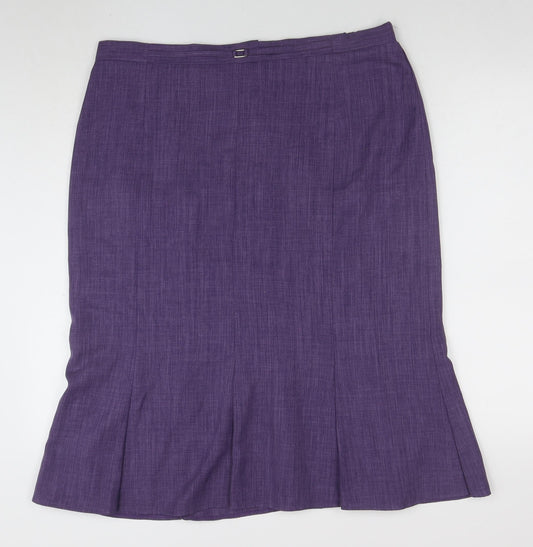 Womens UK Size 20 Damart Straight & Pencil Twill Skirt