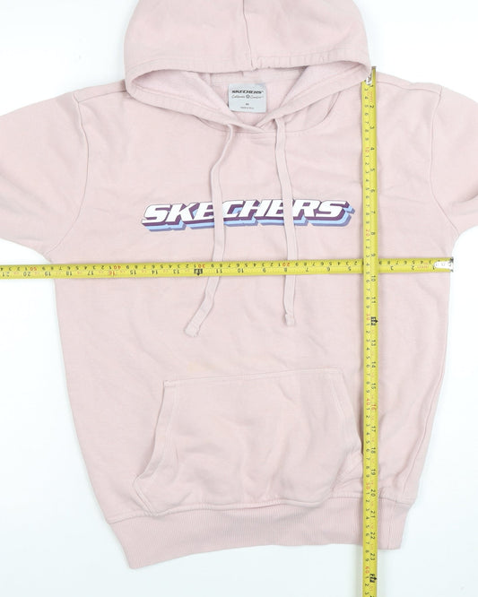 Womens UK Size XS Skechers Pink Pullover Hoodie