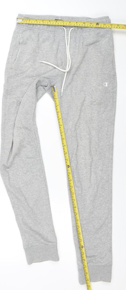 Mens UK Size S Champion Regular Fit Sweatpants Grey Trousers