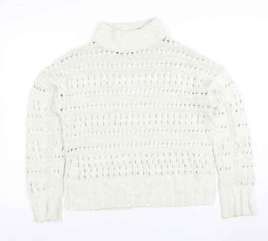 Womens UK Size M Noisy may Ivory Pullover Jumper
