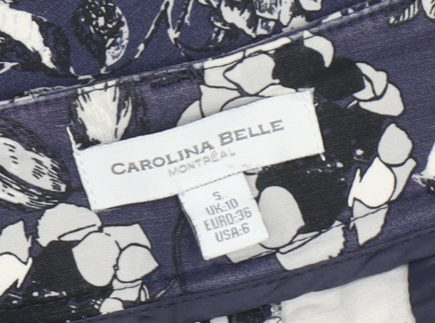 Womens UK Size 10 Carolina Belle Regular Fit CasualTravel Blue Trousers