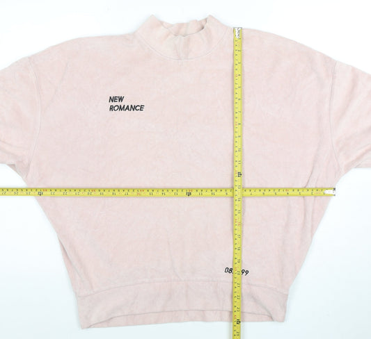 Womens UK Size 10 Topshop Pink Pullover Sweatshirt