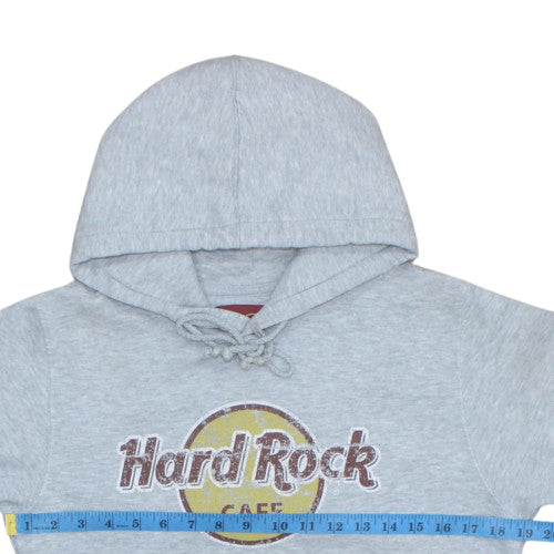Womens UK Size S Hard Rock Cafe Grey Pullover Hoodie