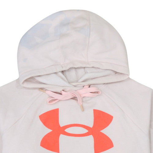 Womens UK Size L Under armour Beige Pullover Hoodie