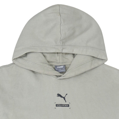 Mens UK Size L PUMA Beige Pullover Hoodie