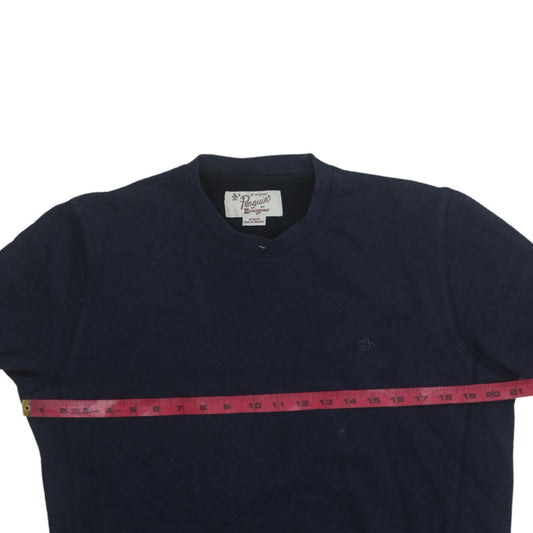 Mens UK Size M Original Penguin Blue Pullover Sweatshirt