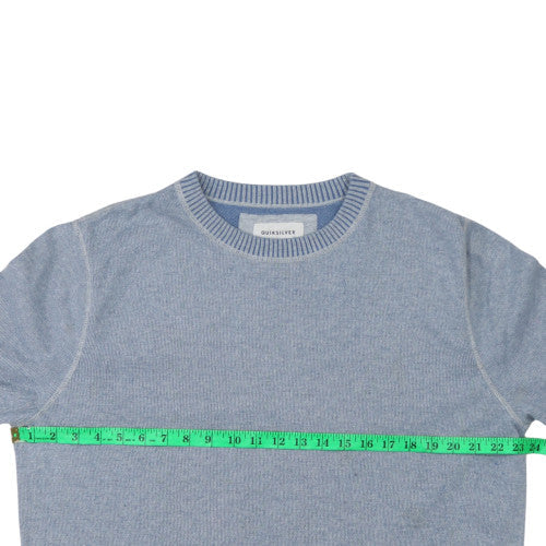 Mens UK Size L Quiksilver Blue Pullover Jumper