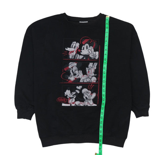 Womens UK Size L Disney Black Pullover Sweatshirt