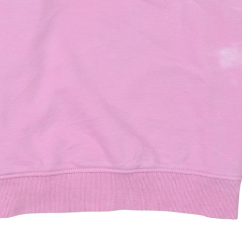 Womens UK Size S Tommy Jeans Pink Pullover Sweatshirt