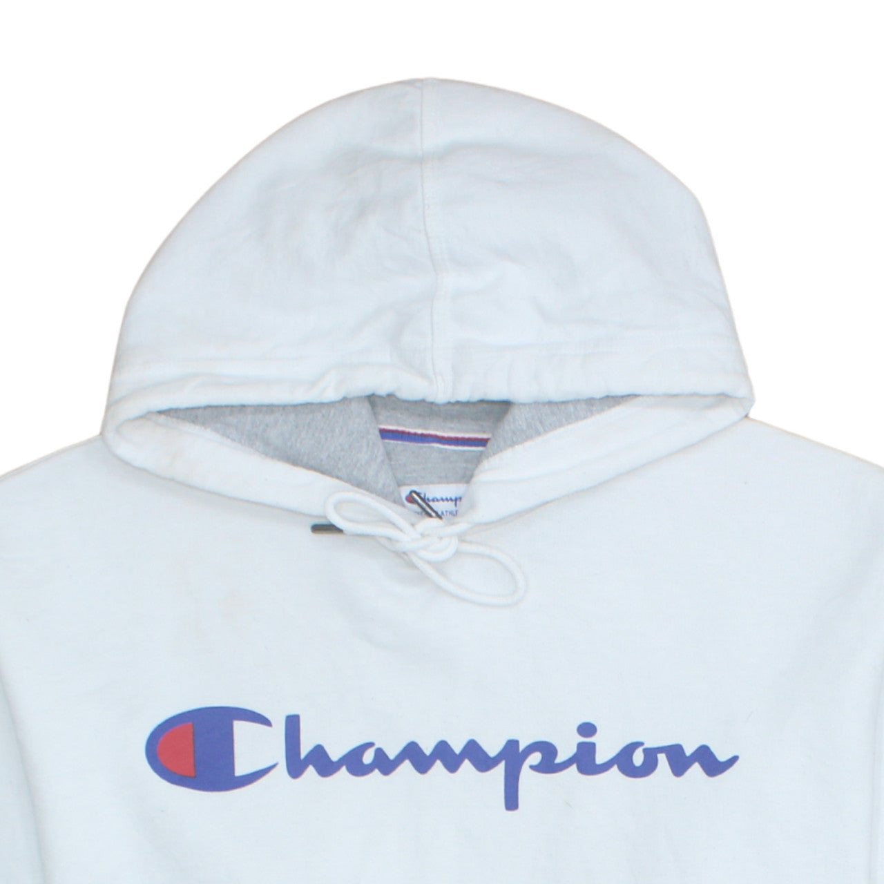 Mens UK Size XL Champion White Pullover Hoodie