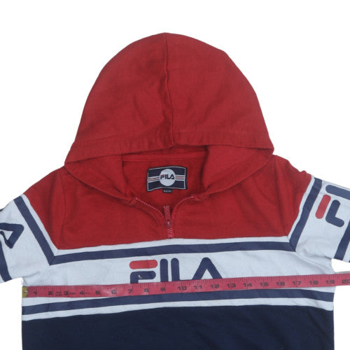 Boys UK Size 13-15 Years FILA Multicoloured Pullover Hoodie