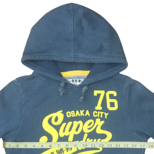 Womens UK Size S Superdry Blue Pullover Hoodie