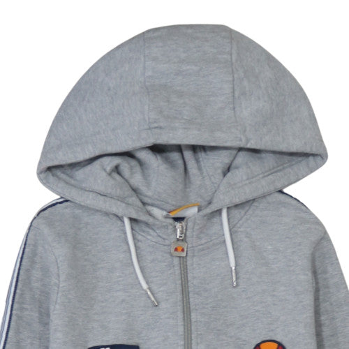 Womens UK Size 10 ellesse Grey Full Zip Hoodie