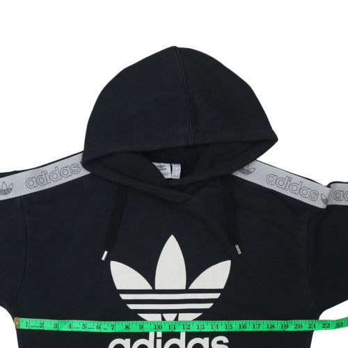 Womens UK Size 10 adidas Black Pullover Hoodie