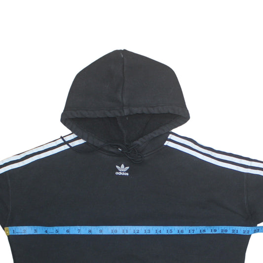 Womens UK Size 8 adidas Black Pullover Hoodie
