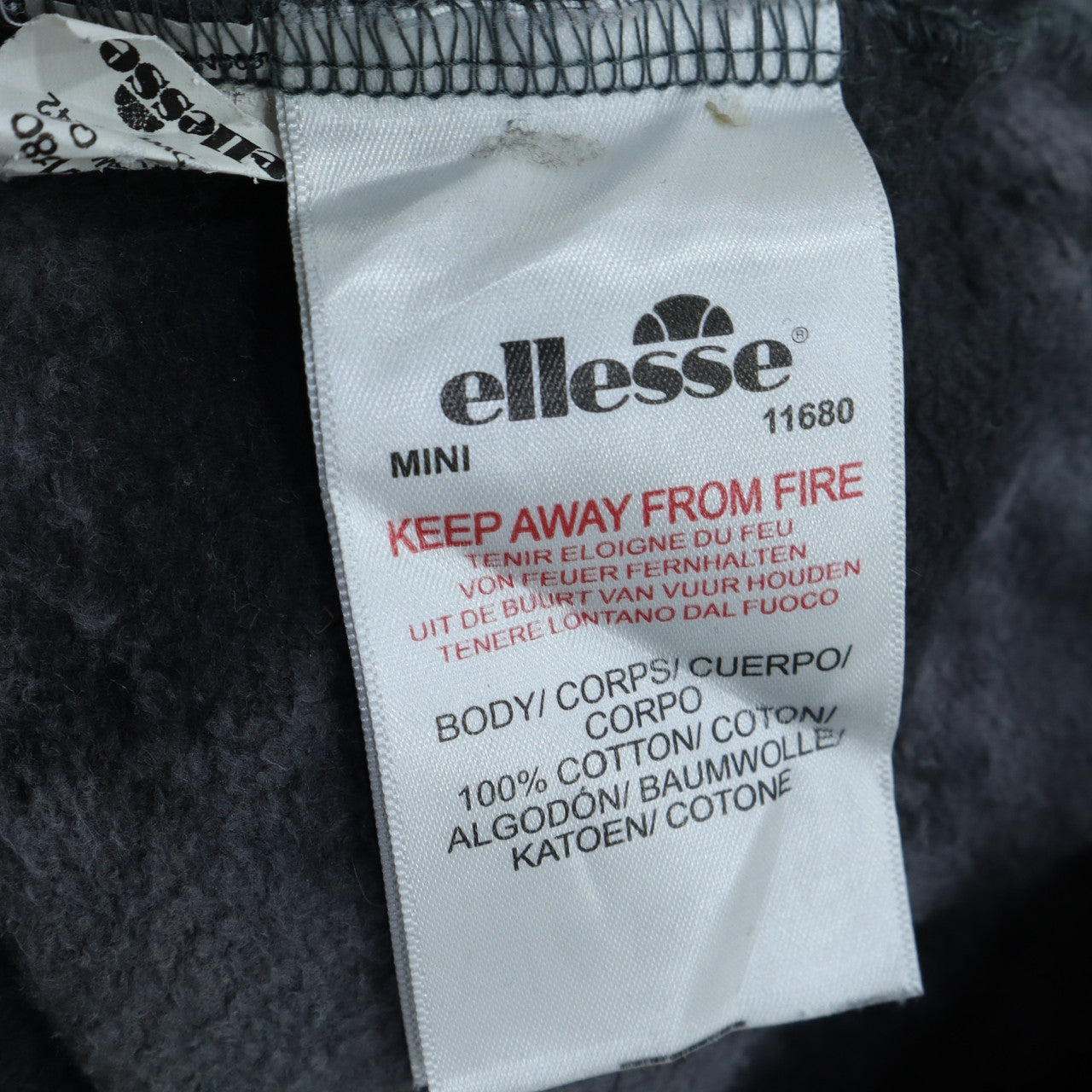 Womens UK Size 12 ellesse Black Pullover Hoodie