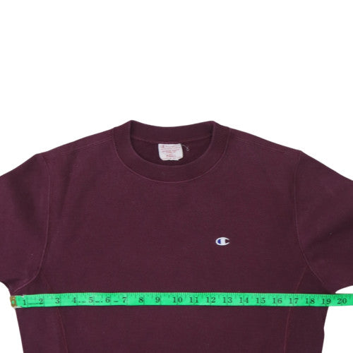 Womens UK Size S Champion Purple Pullover Sweatshirt