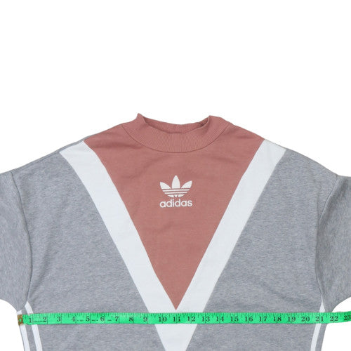 Womens UK Size 10 adidas Grey Pullover Sweatshirt