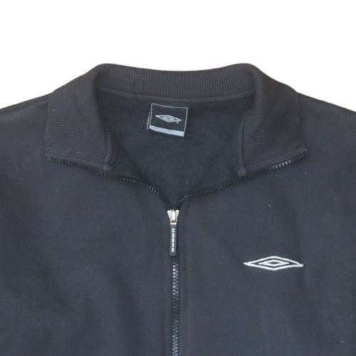 Mens UK Size L Umbro Black Full Zip Sweatshirt