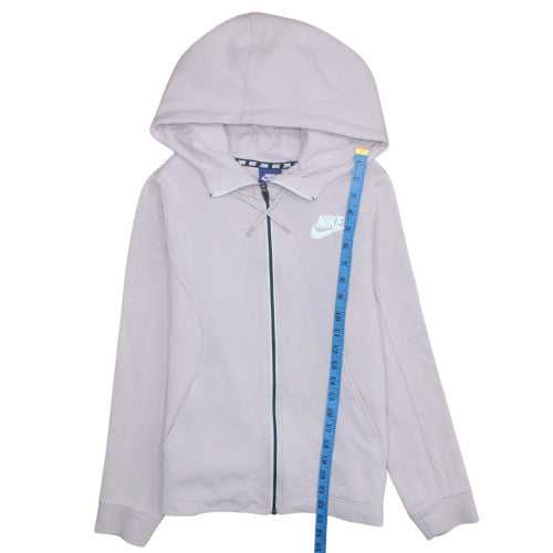Womens UK Size S Nike Beige Full Zip Hoodie