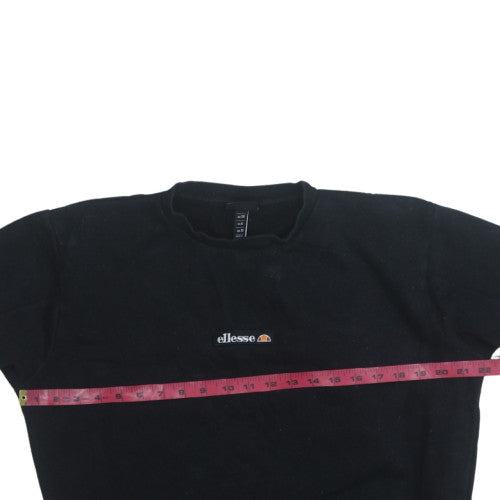 Womens UK Size 10 ellesse Black Pullover Sweatshirt