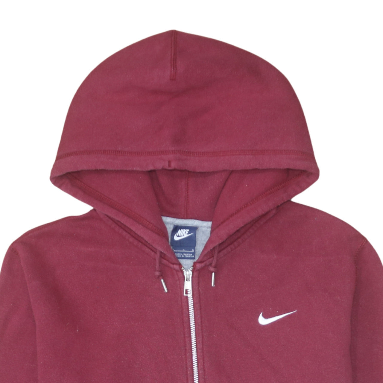 Mens UK Size L Nike Red Full Zip Hoodie