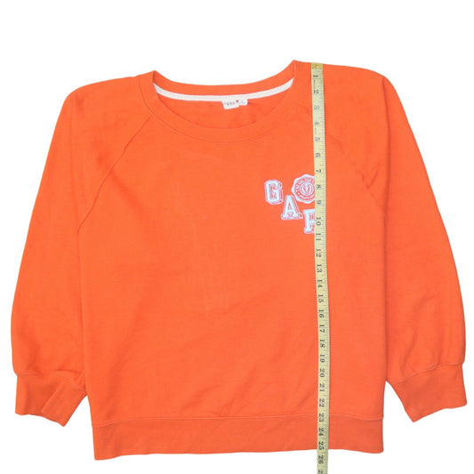 Womens UK Size XL Gap Orange Pullover Sweatshirt