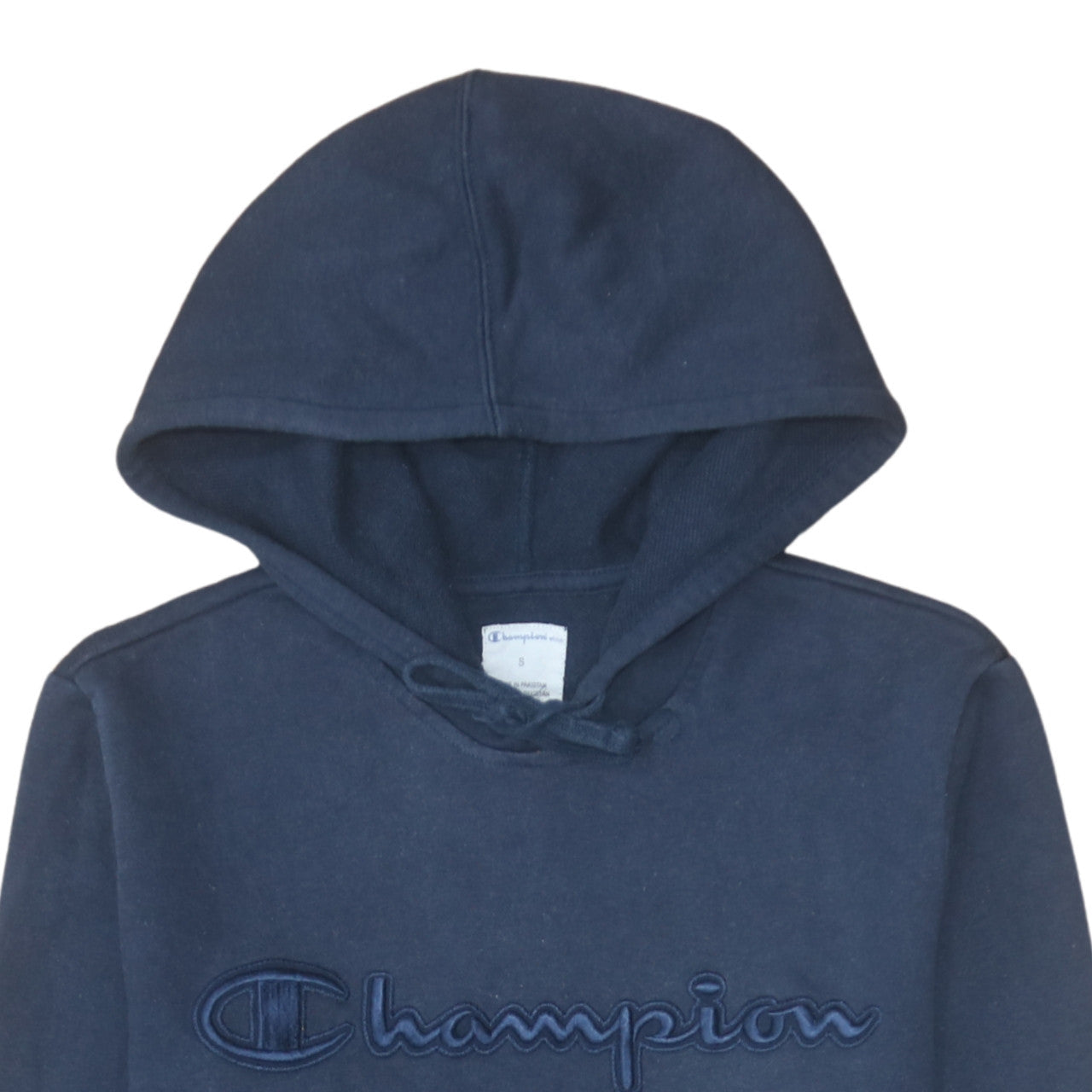 Mens UK Size S Champion Blue Pullover Hoodie