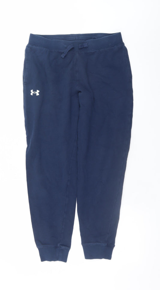 Boys UK Size XL Under armour Relaxed Fit Jogger Blue Trousers