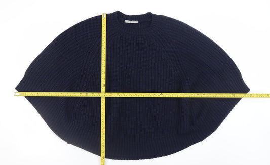 Womens UK Size S Marks and Spencer Blue Cape Jumper
