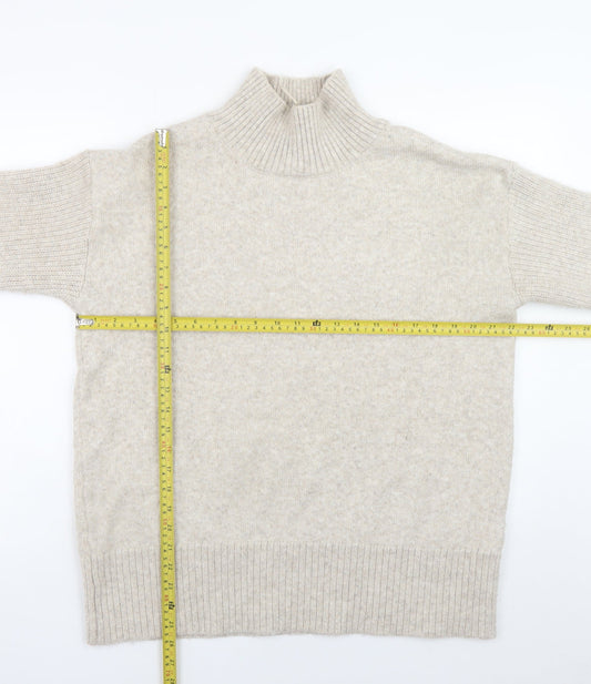 Womens UK Size M River Island Beige Pullover Jumper