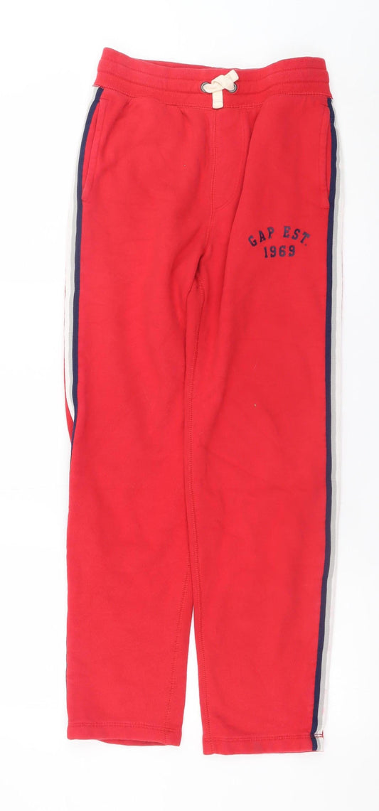 Boys UK Size 13-14 Years Gap Regular Fit Jogger Red Trousers