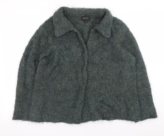EAST Women’s Green Wool Blend Collared Cardigan XL