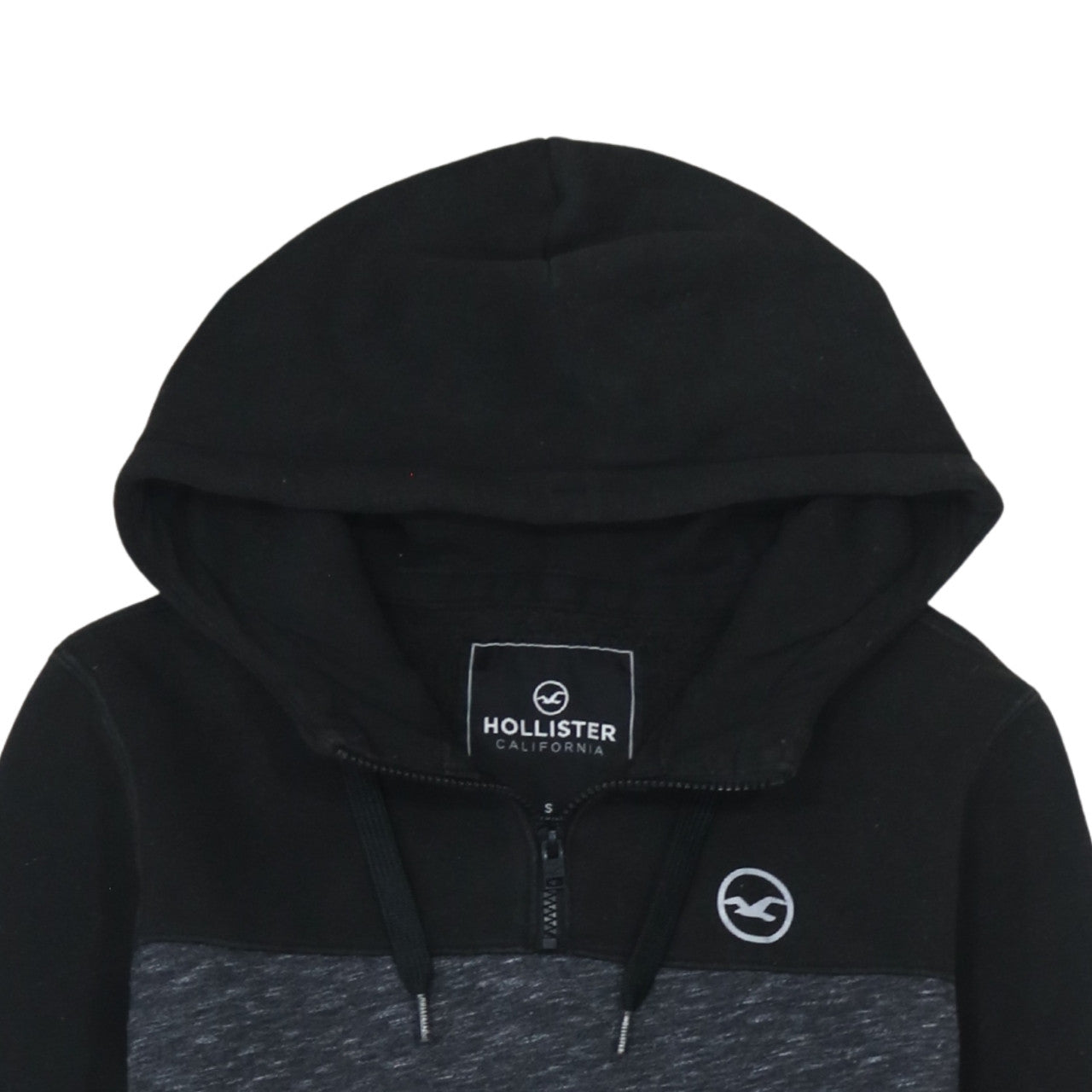 Mens UK Size S Hollister Black Pullover Hoodie