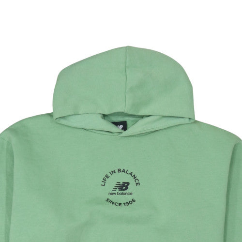 Mens UK Size M New Balance Green Pullover Hoodie