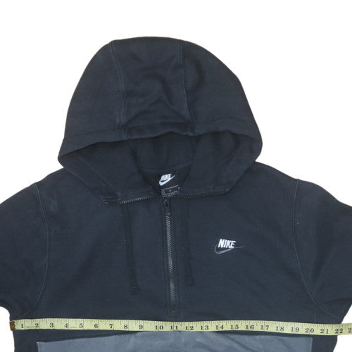 Mens UK Size M Nike Black 1/2 Zip Hoodie