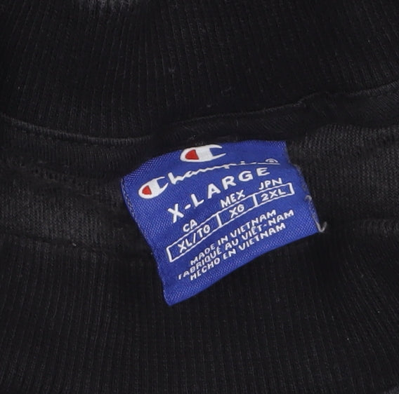 Womens UK Size XL Champion Black Pullover Sweatshirt