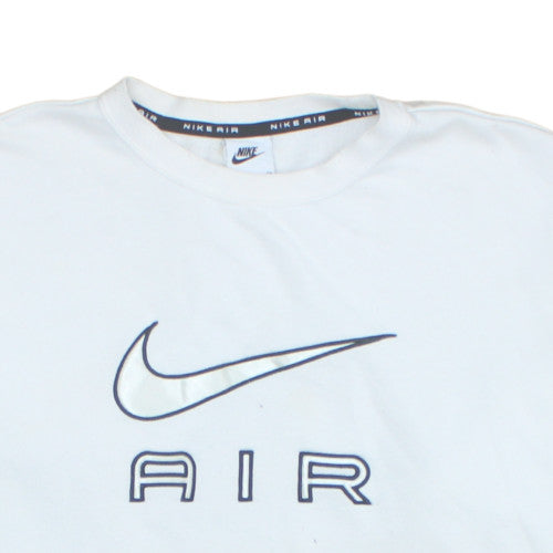 Mens UK Size S Nike White Pullover Sweatshirt