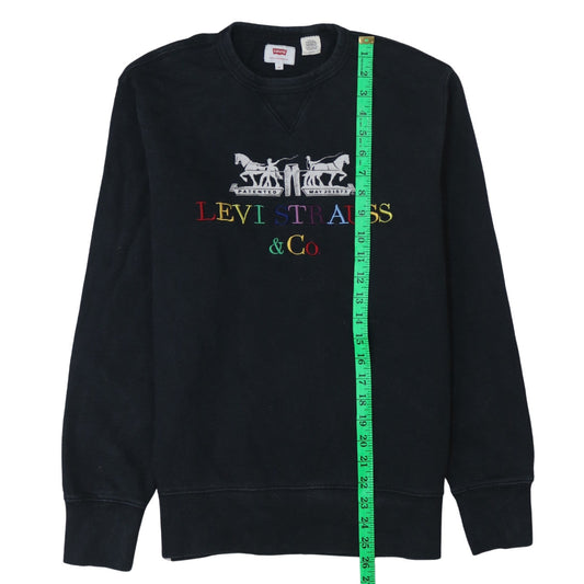 Mens UK Size S Levi's Black Pullover Sweatshirt