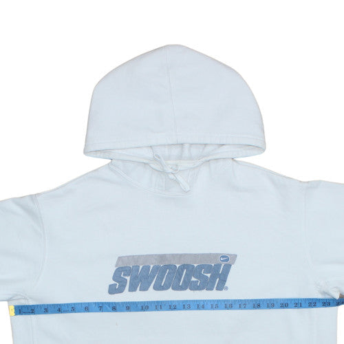 Mens UK Size L Nike White Pullover Hoodie