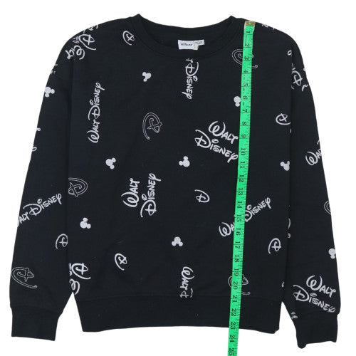 Womens UK Size XS Disney Black Pullover Sweatshirt